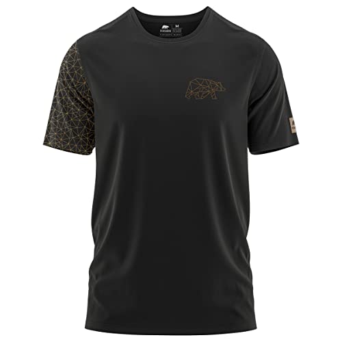 FORSBERG Thyrison T-Shirt Rundhals mit Brustlogo Bär mit Polygon Design hochwertig robust hellgrau Melange für Herren, Farbe:schwarz/Bronze, Größe:S für 16,14 EUR (-35%) statt 24,99 EUR bei amazon.de Bild: FORSBERG Thyrison T-Shirt Rundhals mit Brustlogo Bär mit Polygon Design hochwertig robust hellgrau Melange für Herren, Farbe:schwarz/Bronze, Größe:S für 16,14 EUR (-35%) statt 24,99 EUR bei amazon.de