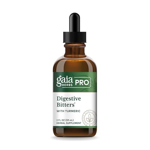 GAIA HERBS PRO Digestive Bitters with Turmeric - with Herbs Traditionally Used to Support Healthy