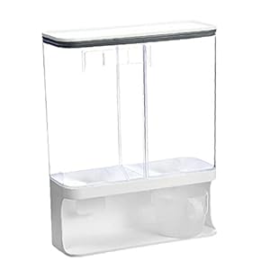 Rijstdispenser verzegelde graanvoeding container wandgemonteerde opslag met deksel vochtbestendig huishoudelijke graan…