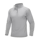 [MAGCOMSEN] ロングtシャツ メンズ 長袖 下着 冬 インナー 部屋着 フリース ボアトレーナー 防寒肌着 吸汗 ジムウェア 冬 ライトグレー 3XL