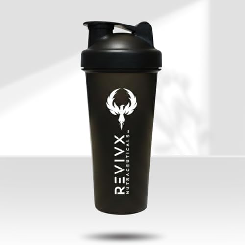 Image of Protein Shaker Bottle 700ml BPA-Free Leakproof Gym Shaker for Protein & Pre-Workout (Black)
