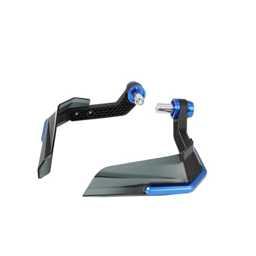 Protège-mains moto en alliage d'aluminium CNC bleu accessoire de guidon universel