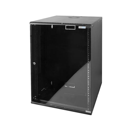 VATPAN 15U �E�H�[���^�C�v �\�t�g�V���[�Y �l�b�g���[�N�T�[�o�[�L���r�l�b�g �[��400mm �T�[�o�[���b�N�L���r�l�b�g�n�E�W���O 4mm �����ϏՌ��t�����g�K���X�p�l�� IT�@��n�E�W���O