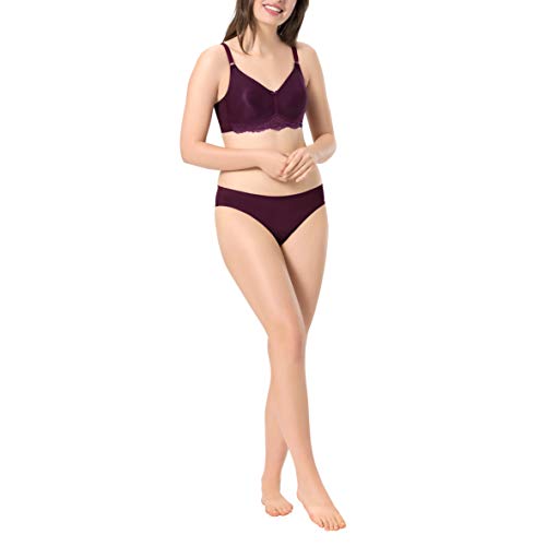 Image of Amante Every de Black Solid Non-Wired Non Padded Everyday Bra