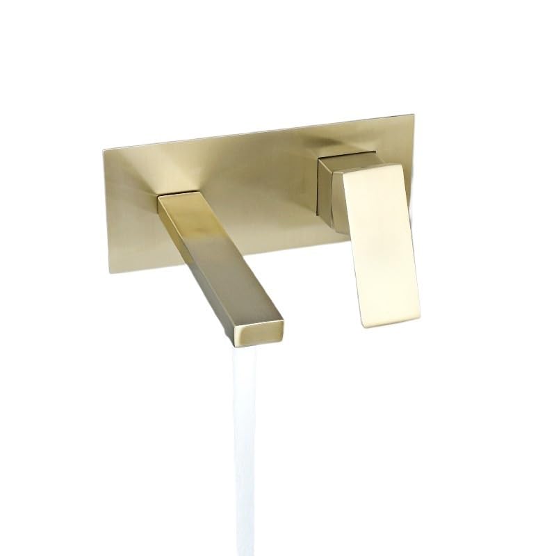 Grifo de agua de pared para lavabo que ahorra espacio en encimeras de baño