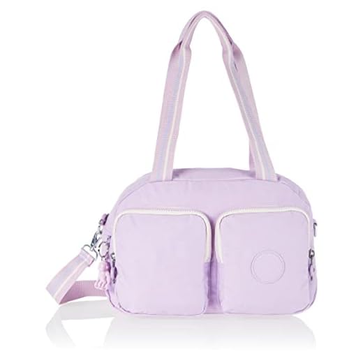 Kipling, Cool Defea, Bolso Bandolera Mediano con Bandolera Extraíble para Mujer, Gentle Lilac, Talla única