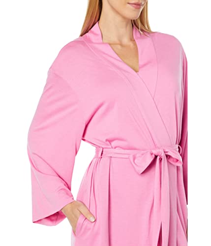 Image of Natori Shangri La Long Robe with Kimono Sleeves, Bathrobe for Women