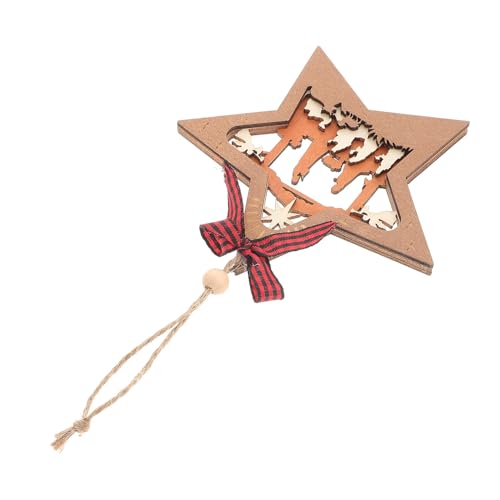 Homoyoyo Colgante Natividad De Madera Adorno De Belén Navideño para Árbol De Navidad Accesorio De Belén para Decoración De Fiestas