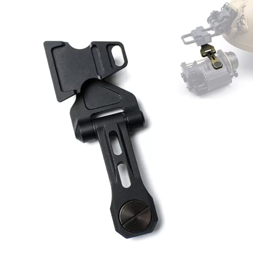 okyass Metal Night Vision J-Arm Dovetail Mount for PVS-14 Tactical Helmet J Arm PVS-14 NVG Mount (Black)