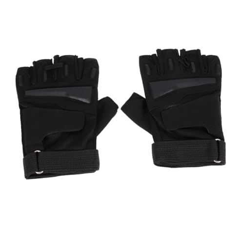 BCOATH Men and Women Half Finger Cycling Gloves Shockproof Breathable Sports Gloves for Summer Riding Comfortable Grip for Biking Running Hiking Fishing Black