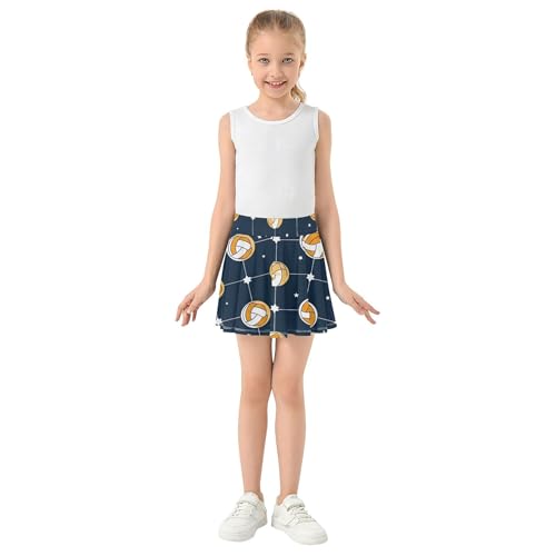 Athletic Shorts for Girls Skorts Toddlers Tennis Skirts Kid Teen Little Girl Volley Galaxy Navy 3t3