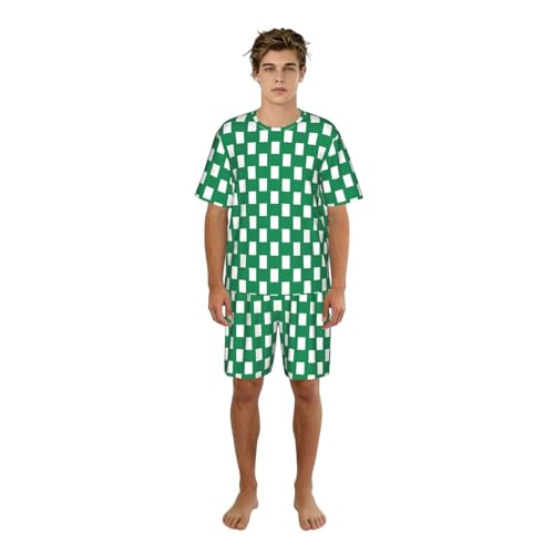 Pyjama homme Nigeria élégant pour célébrer vos racines dans un confort absolu