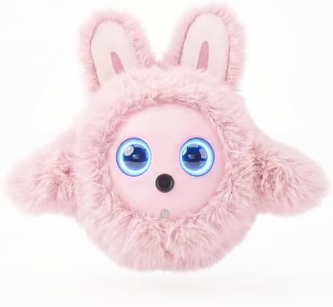 CVCBSER Smart Ai Companion Robot Cute Pet, Desk Robot Voice Chat gpt Emotional Interaction, Richness Expressiveness Ai Pet Robot for Adults Kids Chat (Pink Face)