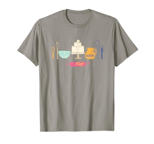 Love Baking Bakers Tools Fun Gift T Shirt, Lt T-Shirt