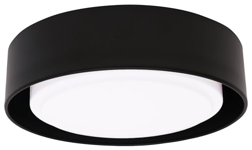 Popity home Black Flush Mount Ceiling Light,13 Inch 20W LED