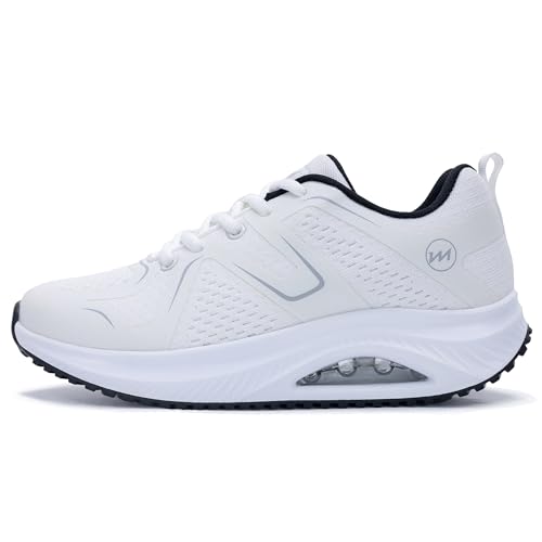 PERSOUL Womens Walking Shoes with Arch Support Plantar Fasciitis Tennis Sneakers Orthotic Shoes for Foot Pain Relief Size 6-11