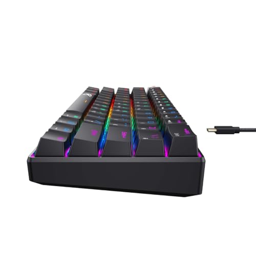 Havit Gamenote KB903L%60 Mekanik Blended Aydınlatma Oyuncu Klavyesi - 61 Tuş (Siyah)