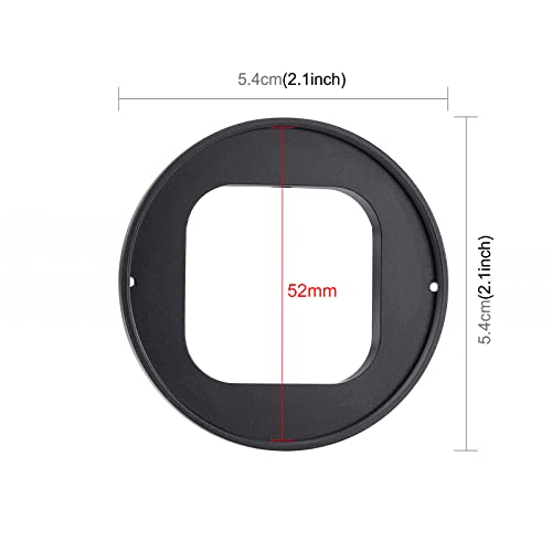 Image of PULUZ 52mm UV Lens Filter Adapter Ring for GoPro Hero11 Black / Hero11 Black Mini / HERO10 Black / HERO9 Black