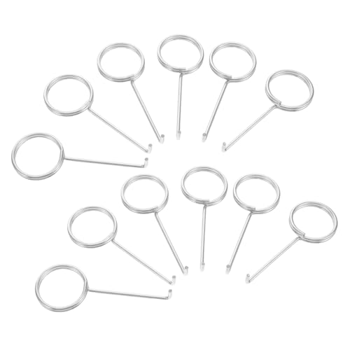 Cabilock 20pcs Stainless Steel Lifters Floor Drain Marking Tool Drain Clip Drain Lifting Hooks Stainless Steel Silver