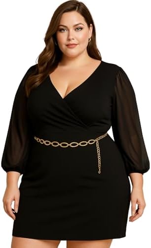 Cinto Plus Size Corrente Elegante Inspirado Na Moda Paris