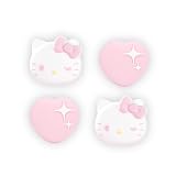 Kuitmor Silikon Thumb Grip Caps Kompatibel mit Switch 2, Anti-Rutsch Daumengriffkappen, Cartoon Joystick Kappen für Switch 2025, 4 Stück (Rosa Hello Kitty)