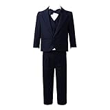 Ein-Knopf- und Zwei-Taschen-Blazer, geknöpfte Weste und Langarmhemd, lange Hose mit elastischem Bund, passend zu elastischer Fliege