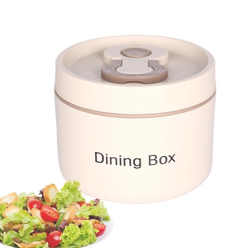 Generisch Recipiente térmico para alimentos - Recipiente aislado para sopa con cuchara | al vacío con asa para comidas frías calientes, recipiente para aperitivos de acero inoxidable, a