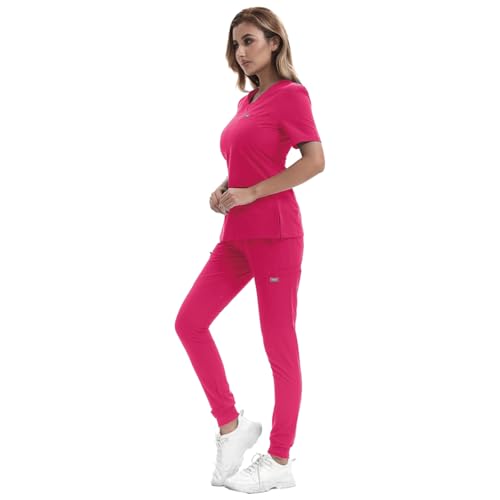 Conjunto de Scrubs Médicos para Mujer con 10 Bolsillos - $28.49