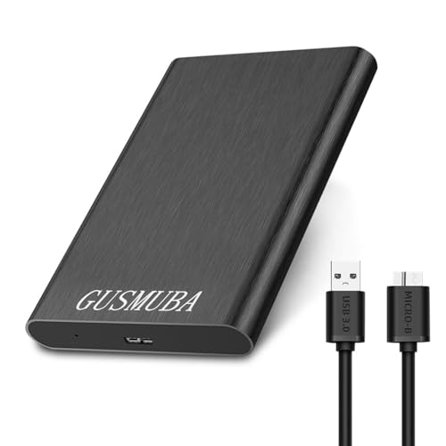 GUSMUBA External Hard Drive 2TB, Portable Hard Drive, USB 3.0 Data Cable, Hard Drive, Data Storage,...