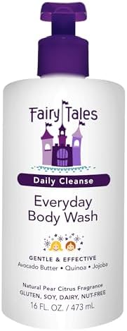 Fairy Tales Daily Cleanse Kids Body Wash | Kids Soap With Gentle, Clean Natural Ingredients | Sulfate Free, Silicone Free, Body Wash for Boys and Girls - 16 oz.