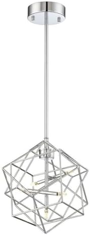 Lite Source LED Mini Pendant, Chrome Finished, LED G4 Bulb 3Wx5 LS-19854C
