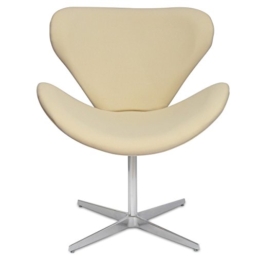 Poltrona Decorativa Swan Suede Nude Base Giratória Aconchego