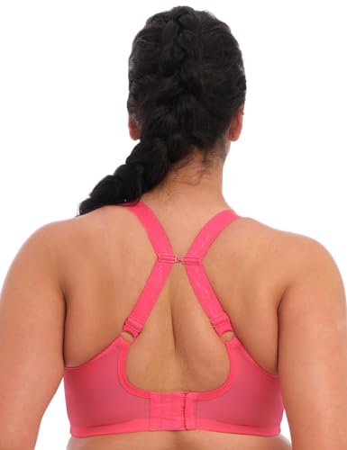 Image of Elomi Women's Charley Stretch Plunge Bra: Stretch Lace & Mesh, Racerback Option. Low Plunge UK Sizes D-JJ, US Sizes D-N
