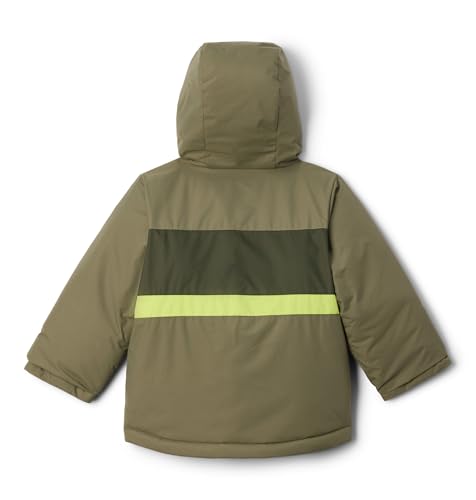 Columbia Youth Toddler Valley Runner II Jacket, Stone Green/Greenscape/Voltage, 4T2