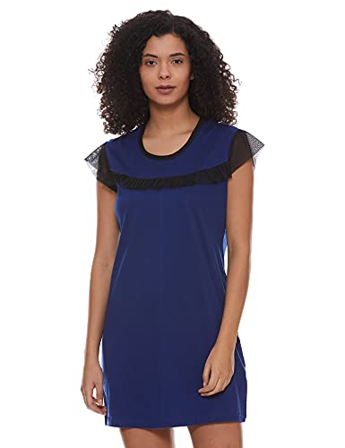 Image of Klamotten Women's Cotton Nightdress (S 08C Blue X-Large)