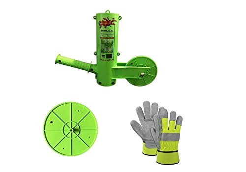 Mingo Marker Firewood Measuring Tool - Includes 6",12",16" and 24" Marking Wheels and Outdoor Work Gloves - Wood Cutting Equipment - Logging Tools and Equipment - Firewood Measuring Tool For Chainsaw - Log Tools