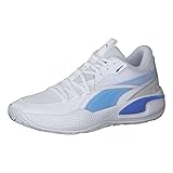 Puma Herren Basketballschuhe Court Rider Team 195660 Puma White-Bluemazing 41