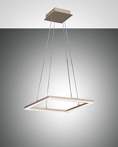 Image of Fabas Luce Bard LED Integrated Pendant Ceiling Light Light Gold Matt Glass