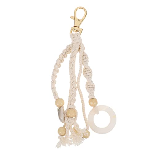 BESTYASH 1 Pc pendentif sacoche sachet bouda decoration interieure mini porte-clés en macramé décoration suspendue clé porte-clés rétro décor suspendu...