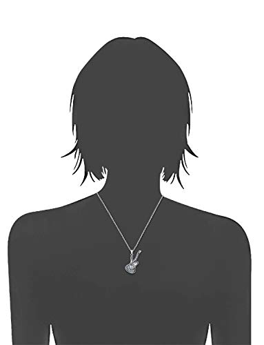 925 Sterling Silver Guitar Cremation Jewelry for Ash - Guitar Locket Urn Necklace Musical Memorial Pendant Bereavement Keepsake Gift for Loss of Guitarist or Music Lover (guitar Urn holds ashes)2