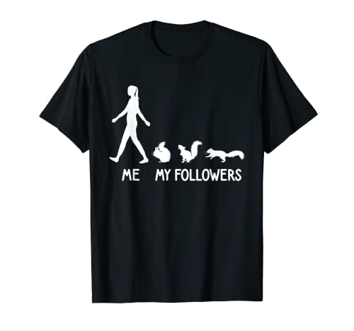 ME MY FOLLOWER Squirrel Lover Lama Cute Animal Social T-Shirt