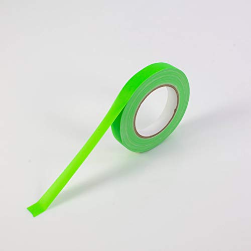 showking UV Active Adhesive Tape 19mm x 25m, water-repellent, neon green - Duct Tape/Blacklight Decoration/Neon Tape