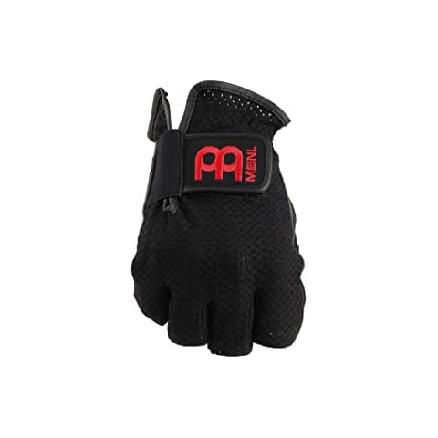 Meinl Black Medium Drummer Gloves for Protection Cover
