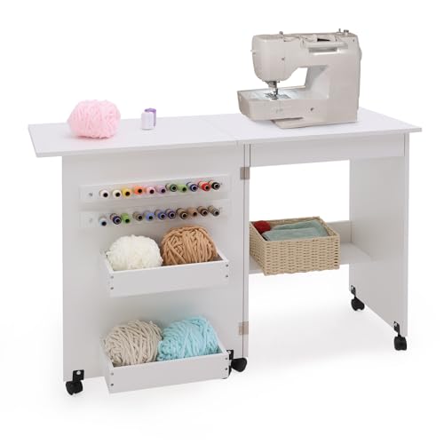 walsport Folding Sewing Table Multipurpose Craft...