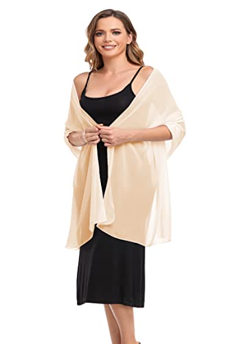 Shawls and Wraps for Evening Dresses Sheer Chiffon Women Elegant Soft Silky Wraps Wedding Bridal Scarf3
