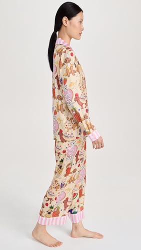 Karen Mabon Women's Dog Desserts Long Sleeve Pajama Set4