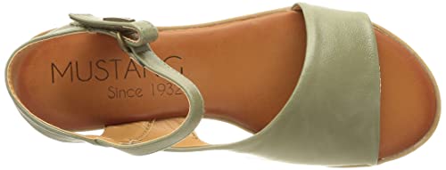 MUSTANG 1388-801, Sandali Bassi Donna, Verde, 39