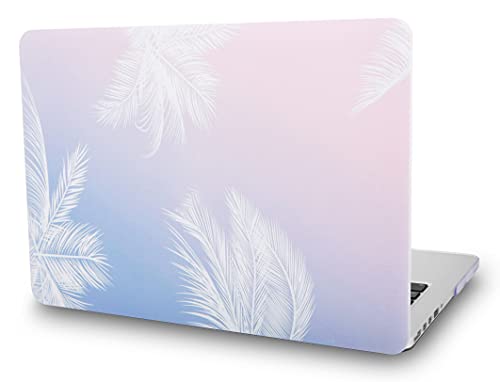KECC Compatible with MacBook Air 13 inch Case 2010-2017 Release (Old Version) A1466 A1369 Plastic Hard Shell for MacBook Air 13.3 inch, Blue Feather
