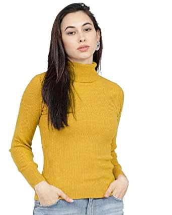 r lon Ron Ribbed Sweatshirt Winter Wear streachble Highneck/Full Sleeves Tops for Women and Girls-picture-12
