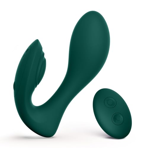 Tracy’s Dog Vibrator Adult Sex Toys for Women - Clitoral Teasing G Spot Vibrator, Remote Control Vibrating Adult Toy with 10 Vibrations for Double Stimulation, Powerful Vibrators for Female